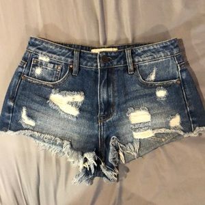 Denim shorts